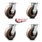 Service Caster 6 Inch Kingpinless High Temp Phenolic Wheel Swivel Top Plate Caster SCC, 4PK SCC-KP30S620-PHRHT-4 - alternate 2
